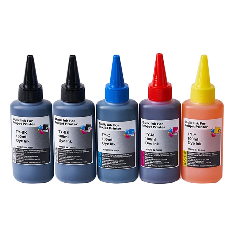 Kit de Recarga de Tinta para hp 21 22 301 302 304 121 122 123 650 652 300 140 141 63 65 343 338 Cartucho de Tinta de Impressora 100ml - Imagem 4
