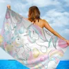 Cute Unicorn Towel Microfiber Beach Towel Absorbent Quick dry Soft Yoga Swimming Resort Mountain Climbing Towel 3