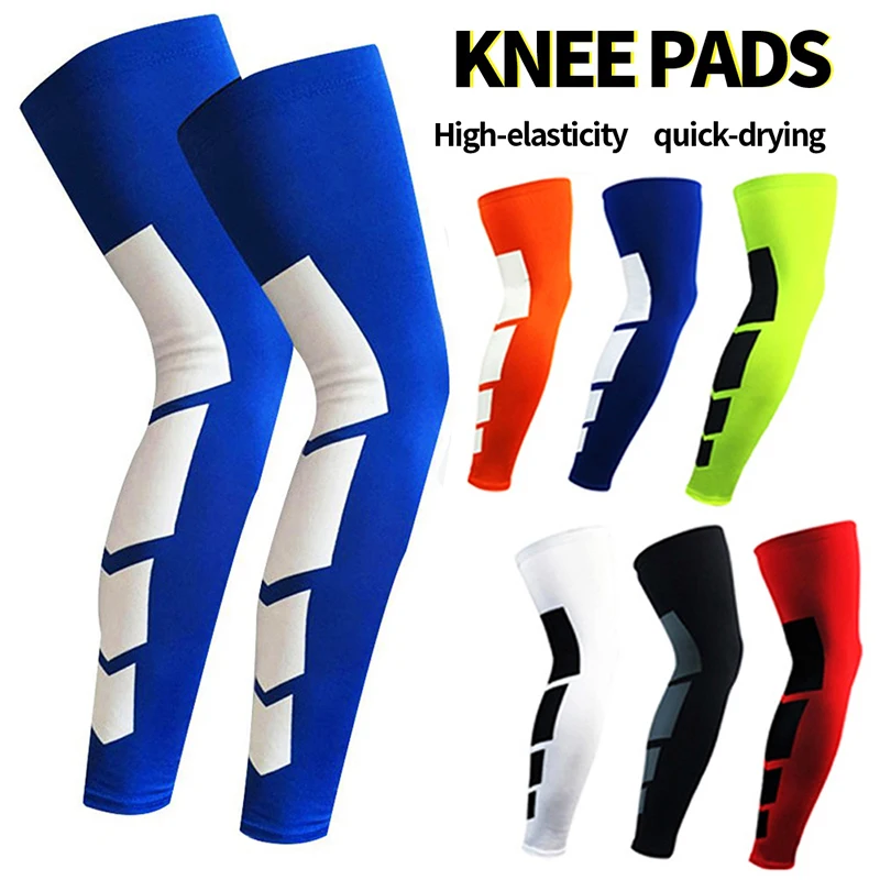 1Pair Sports Leg Brace Long Sleeves Anti-slip Compression Breathable ...