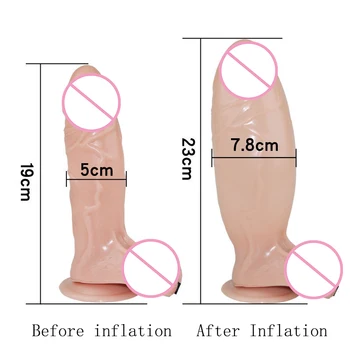 Inflatable Variable Diameter Get Bigger Dildo Women Masturbation Couple Sex Toys Pussy Vaginal Stimulate Orgasm Dildos Sexshop 6