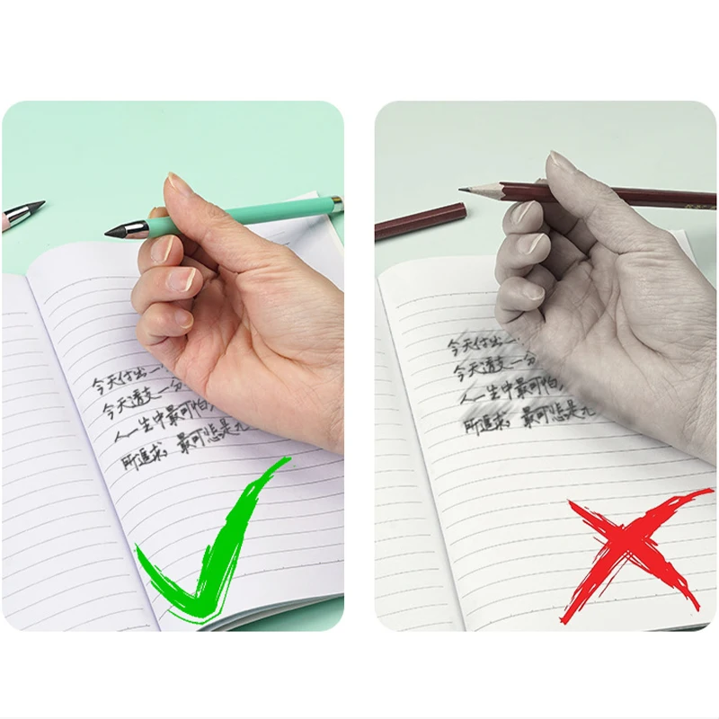6 Farben ewiger Bleistift und Nachfüllung zum Schreiben von Zeichnung skizzen stift ohne spitzen magischen Bleistift Schul briefpapier – Detail 3