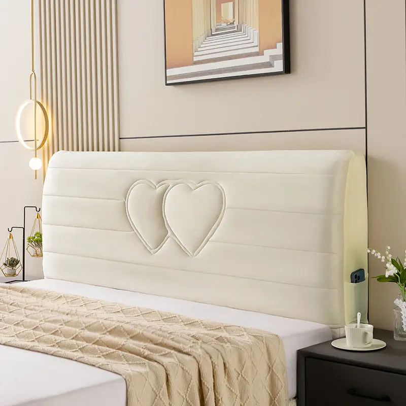 Super Soft Bedhead Backrest Protector Cover Thick All-inclusive Quilted Bed Heeadboard Dustproof Cover Luxury Slipcover for Beds