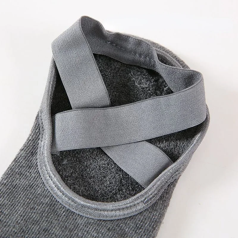 Bandage Yoga Pilates Socks for Women Ballet Dance Cotton Socks Anti-slip Woman Sport Sock Gym Workout Slipper Running Grip Sock 10 Sc5f9e3b2cc9243e3bf3f80b40efaea20I
