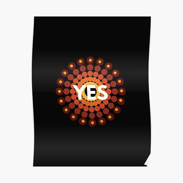 

Плакат с надписью «Yes To The Voice To мини», Забавный Современный Настенный декор в винтажном стиле для дома, комнат, роспись, рисунок, Художественная печать, без рамки