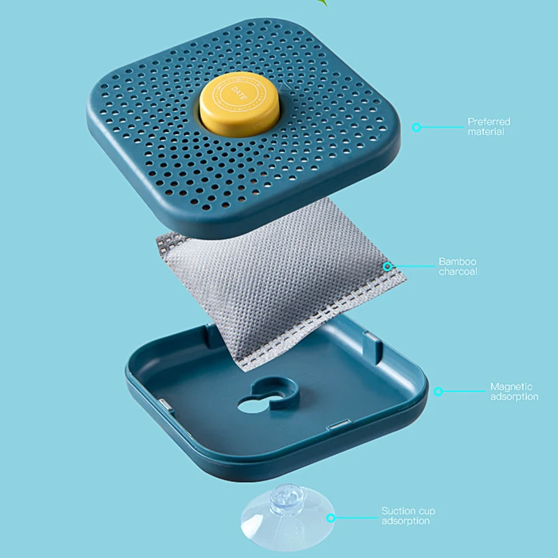 Purificateur Air Cuisine Désodorisant Au Charbon De Bambou - Lot De 2 - Élimine Les Odeurs De Frigo Naturellement Charbon Bambou Absorbant