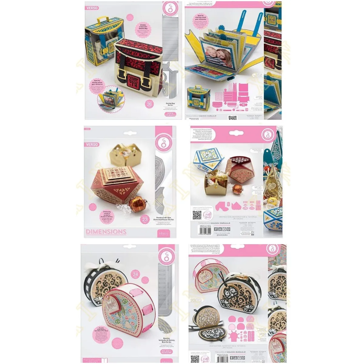 2023 Pandoras Gift Box Book Satchel Bag Metal Craft Cutting Dies Diy Scrapbook Paper Diary Decoration Card Goffratura Fatta A Mano