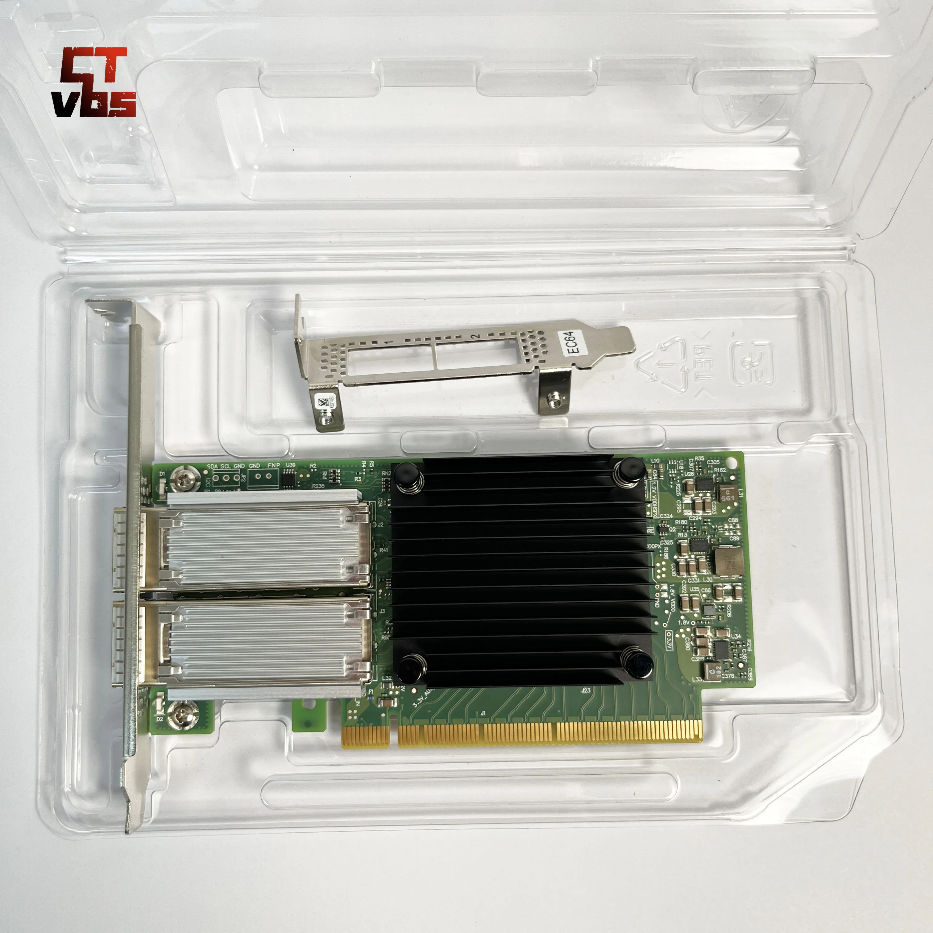 CX516A 멜란록스 MCX516A-CCAT ConnectX ® -5 EN 100GbE 듀얼 포트 QSFP28 PCIe3.0 x 16 브래킷 모두 네트워크 인터페이스 카드