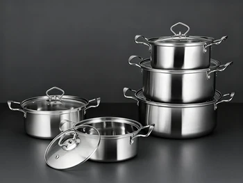 15-Piece Stainless Steel Cookware Set 1
