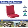 Outdoor Waterproof Fade Resistant Deep Seat Cushions Set 19x19x3 In Soft Foam Backrest Patio Furniture Accessories 3
