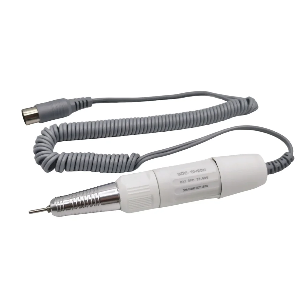 STRONG 210 45000RPM 35K & 45K Micromotor Polishing Nail Drill Pen Manicure Machine Handpiece White 2.35mm SDE SH20N STRONG 105L 4