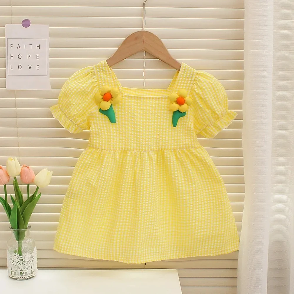ToddlerBabyGirlSummerDressInfantCottonShortSleeveDressesfor