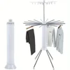 Four-Legged Clothes Drying Rack,Octopus-Shaped Space Saving Drying Rack for Indoor Outdoor,2 Tier 1