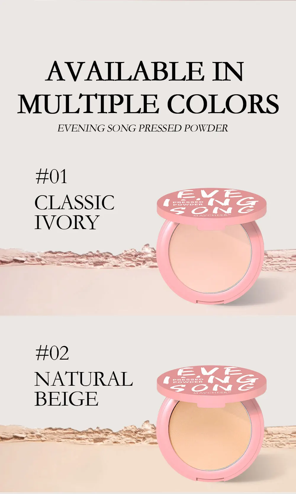Matte Pressed Powder Waterproof Long-lasting Oil Absorbing Makeup_voghion.com