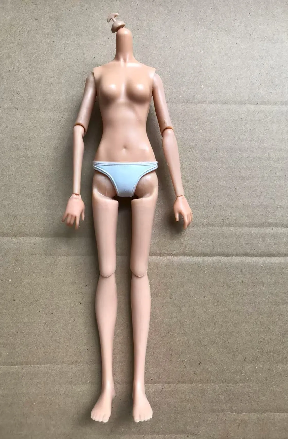 1/6 Puppenköpfe mit Brille und echten Wimpern, beige, braun, weiße Haut, 25 cm, MC2-Körper, kompatible Kopfteile für Puppenfiguren – Detail 29