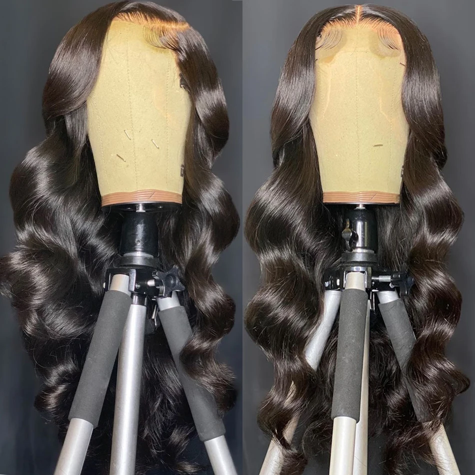 Tuneful Elegant Layered HD Lace Front Closure Human Hair Wigs 210% Density  18 inch Model Length