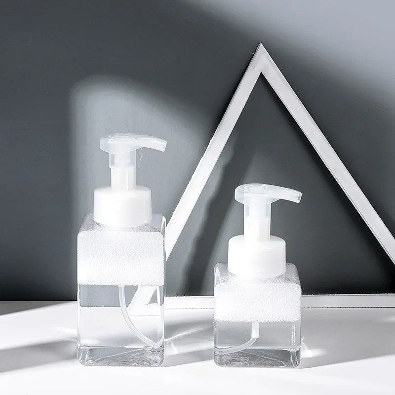 Foam Pump Bottle 250/450ml Plastic Mini Empty Soap Refillable For Travel Cleaning Cosmetics