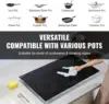 , 36 inch 5 Burners Built-in Electric Stove Top, 8600W Ceramic Top Radiant  with Glass Panel, Touch 4