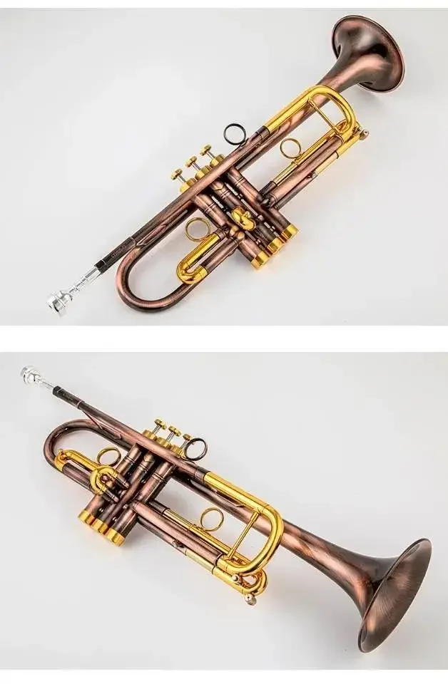 USA high quality Trumpet Model 43 B tune Gold copper LT180S-43 Trumpete trompete with Original Case
