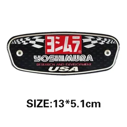 For Honda Yamaha Sticker Exhaust Muffler Decal Cafe Racer Sportster Heat Resistant Aluminium Motorcycle Stickers Moto