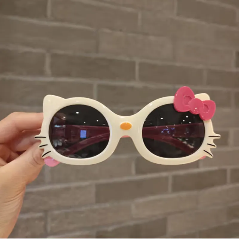 Sanrio Hello Kitty Outdoor Eye Protection Glasses Kawaii Anime Kt Cat Model  Children Cosplay Party Sunglasses Props Holiday Gift