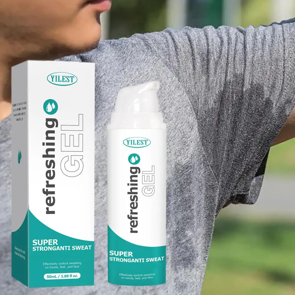 Antiperspirant deodorant spray underarm deodorant Gel 50ml Against Sweaty Hands, Sweaty Feet And Sweating On The Face Against Heavy Sweating On The Head for Adult