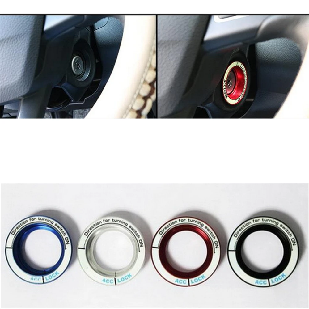 

​Car-Styling Fluorescence light Key hole Circle Luminous Ignition Switch Cover For Ford Focus 2 3 4 MK2 3 4 ST Fusion
