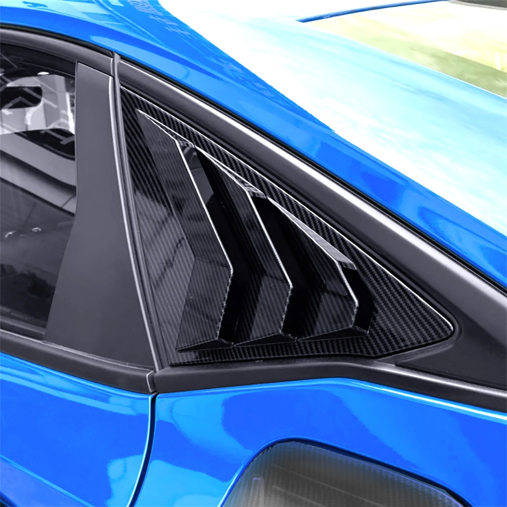 Honda Civic Rear Side Window Louvers Sport WINKA Rear Side Window Louvers For Honda Civic 2016-2020 - Sport Style Scoop Blinds In Black Honda Civic Rear Side Window Louvers 2016-2020 Sedan - Foto 13