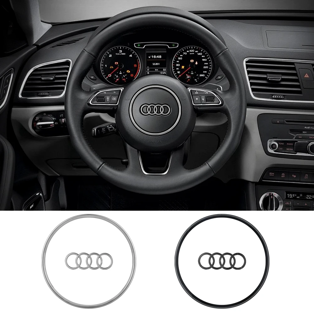 Premium Car Steering Wheel Badge Replacement Emblem