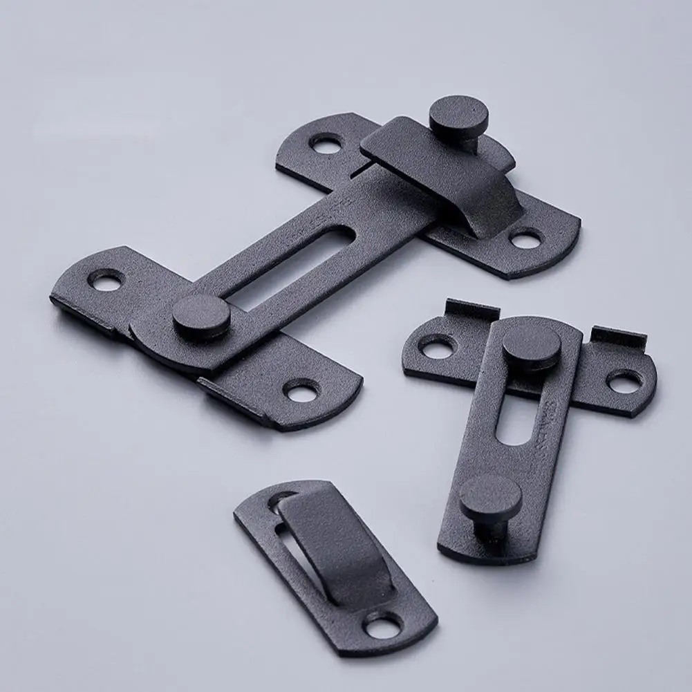 Description Picture 6 of itemStainless Steel Door Fastener Sliding Barn Door Latch For Locking Sliding 90 Degree Right Angle Door Lock Wine Cabinet Clos T7T4