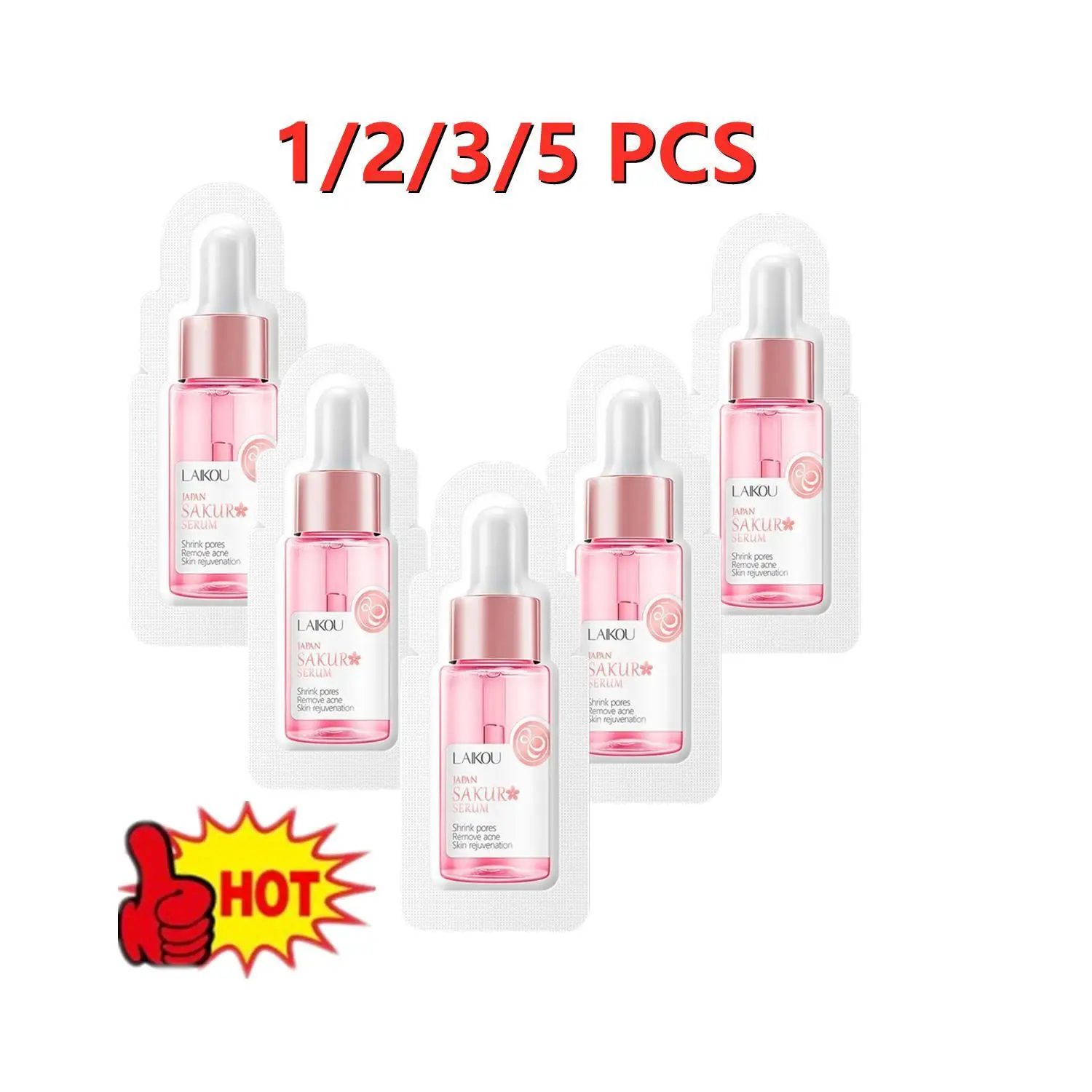 1/2/3/5PCS Mini Hyaluronic Acid Japan Peptide Serum Whitening Skin Hydration Relieve Face Care Vc Moisturizing Brighten