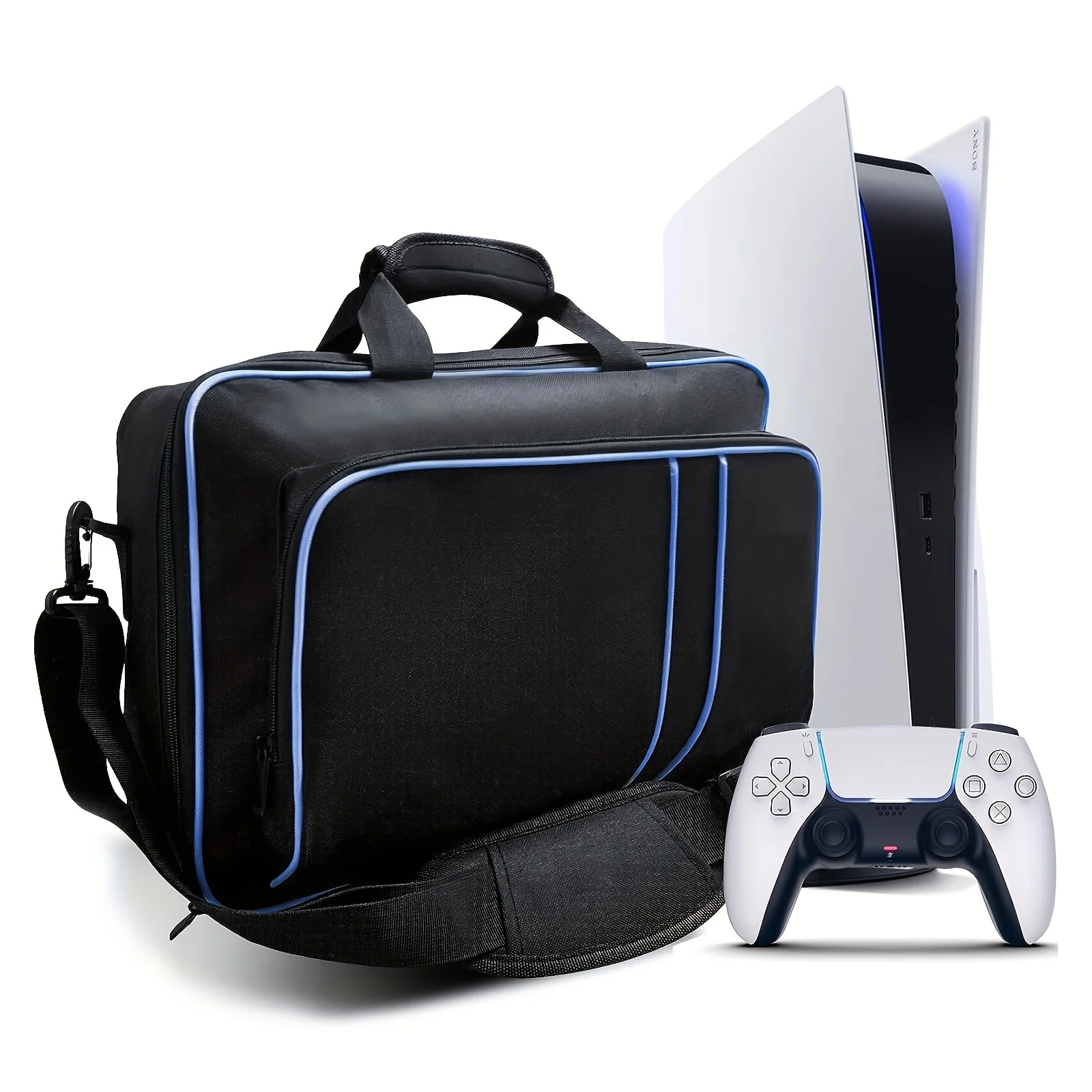 Carrying Case Compatible with PlayStation5 Console Digital/Disk Edition Travel Bag For PS5