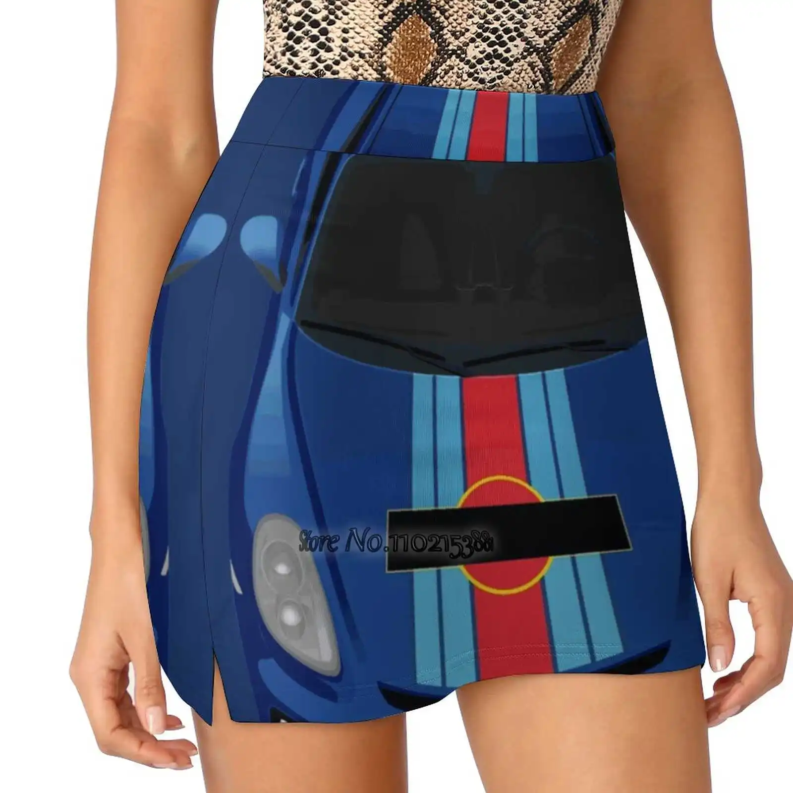

The Bluemobile Fake Two-Piece Hakama Skirt Women Pencil Skirts Workout Sports Mini Skirt Cayman Gt4 Gt 4 Manga Race Racing