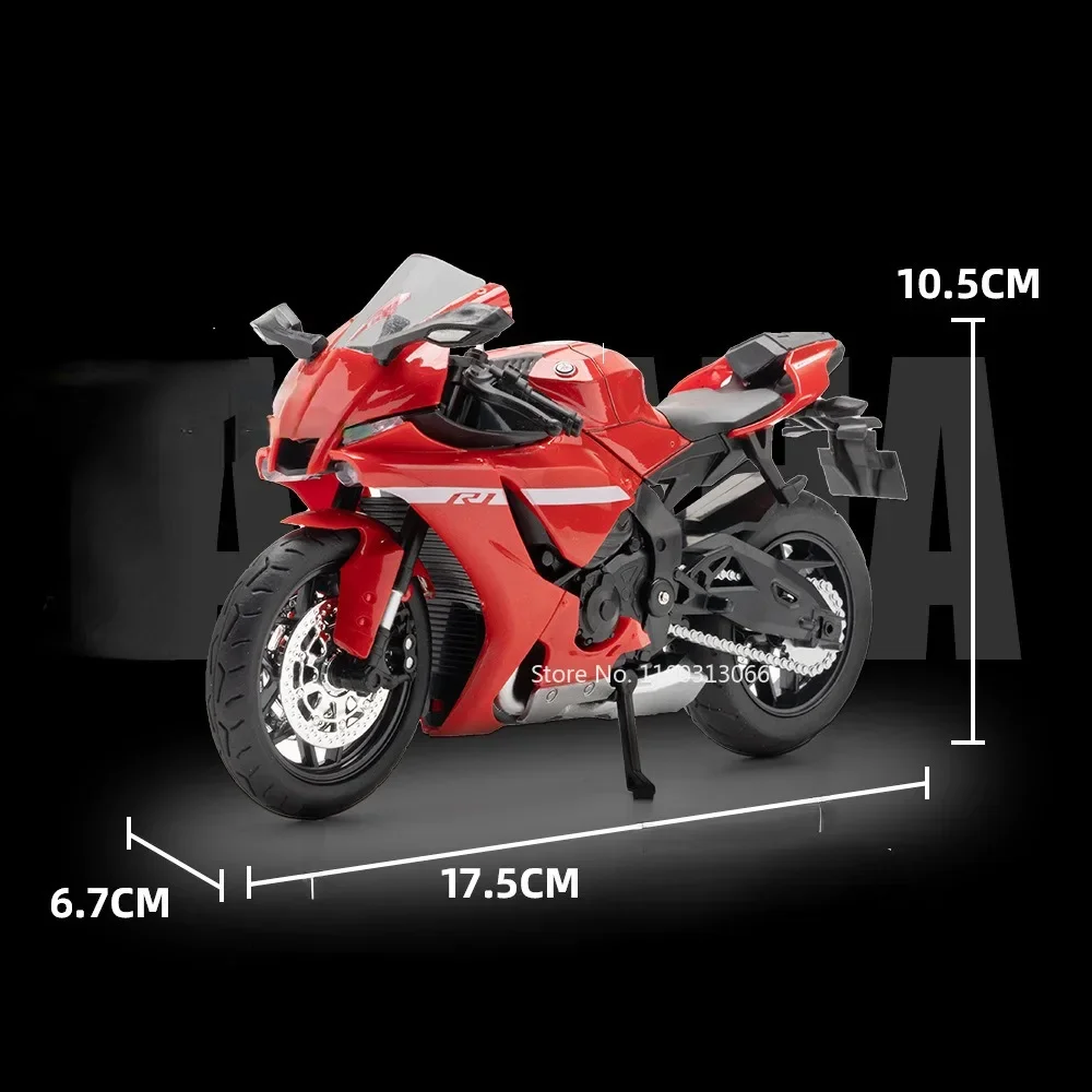 1:12 Scale Yamaha R1 Motorcycle Alloy Car Toys Metal Diecasts Motorcycles Model with Light and Sound Vehicle for Children Gifts 5