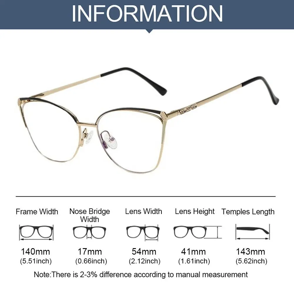 Trendy Blue Ray Blocking Anti-Blue Light Glasses Ultralight Eye Protection Square Eyeglasses Women Designers Metal Frame Glasses blue light blocking glasses metal frame glasses
