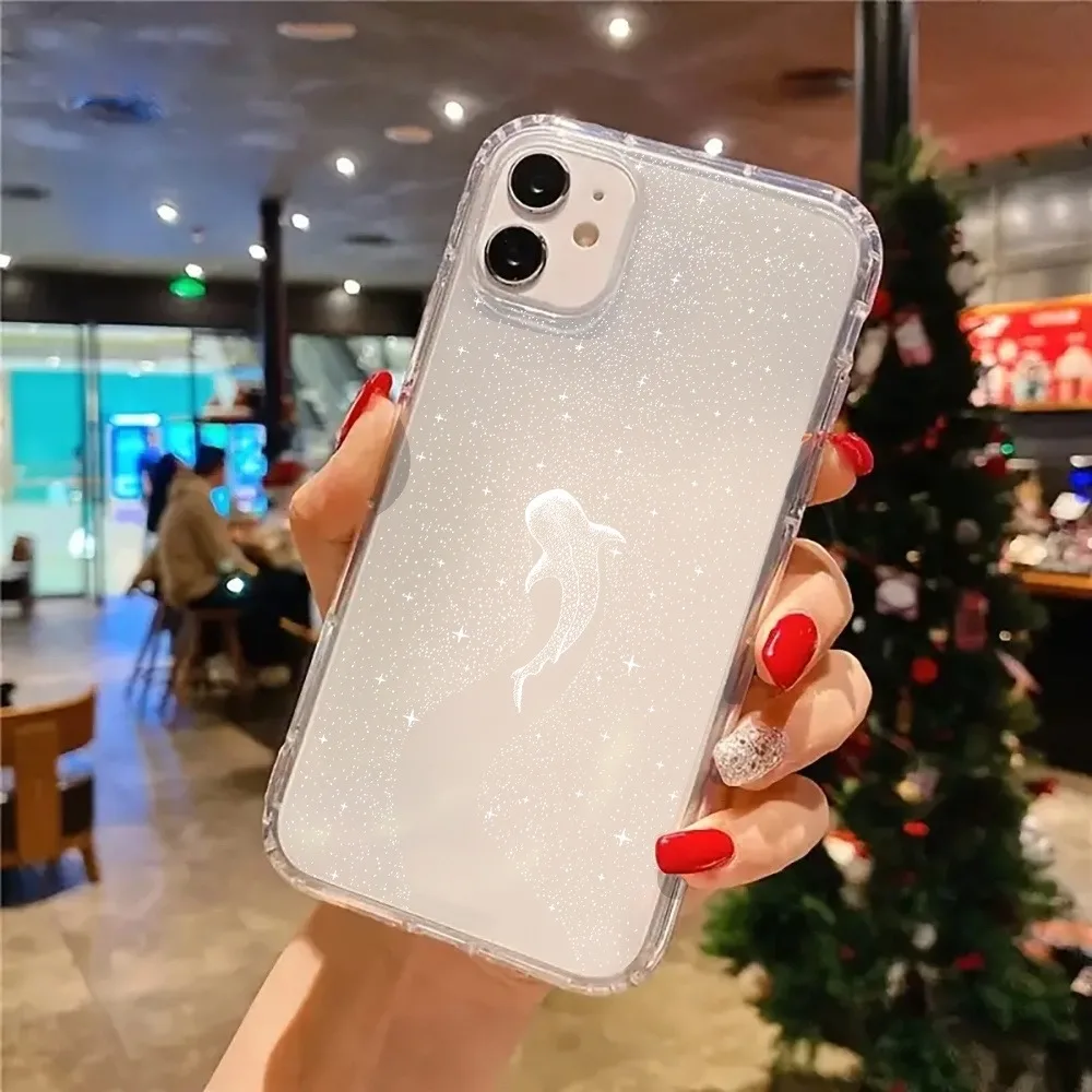 Starry Sky Whale Art Aesthetics Transparent Summer Phone Case Cover