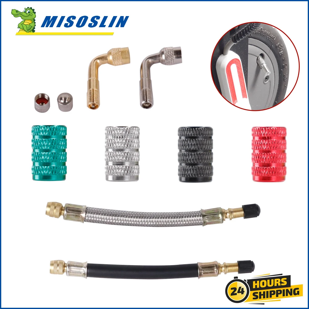 Wheel Inflatable Extension Tube Valve For Xiaomi M365/M365 Pro/1S/Pro2 Front/Back Tire Air Nozzle Riding Replacement Accessories