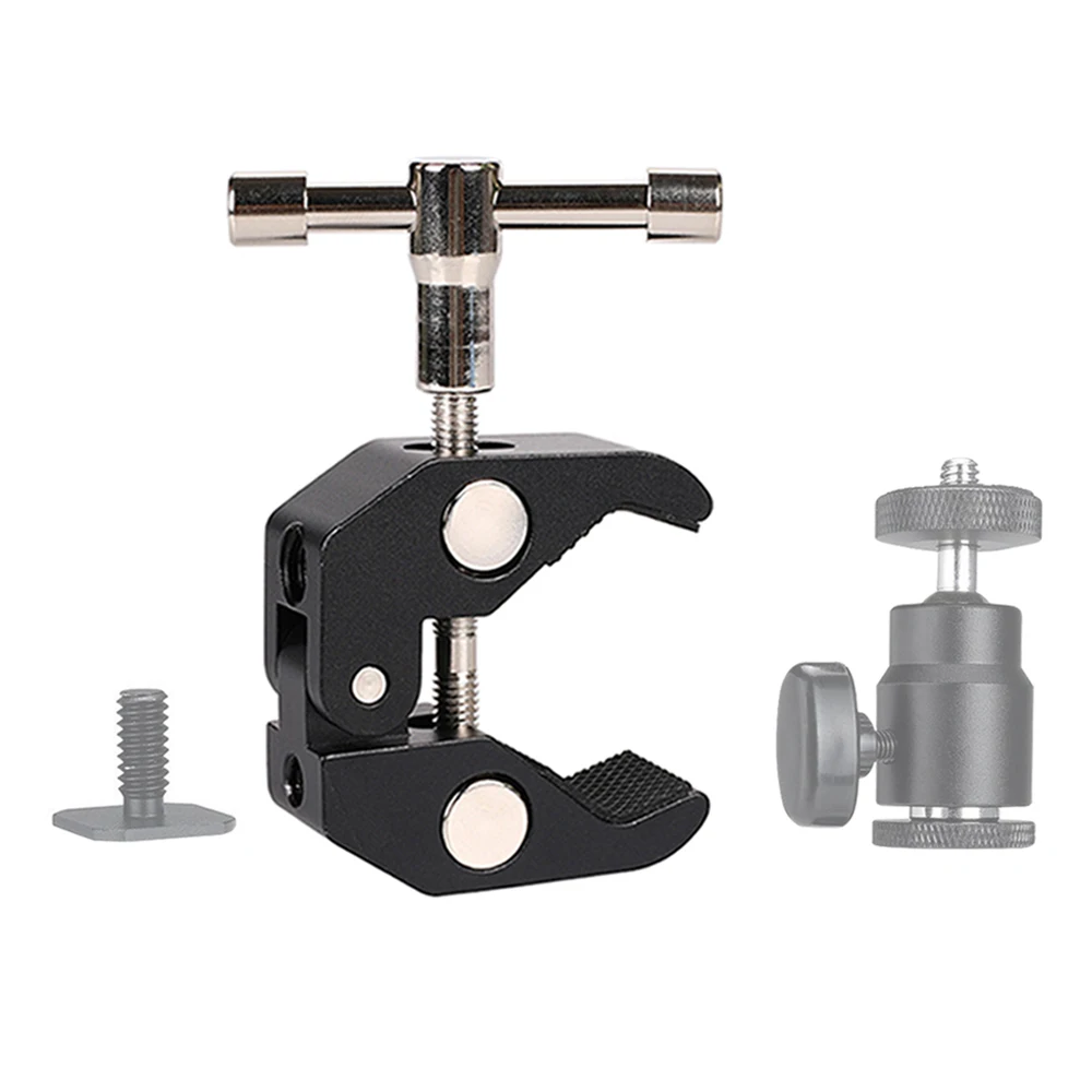 Super Clamp 1/4 and 3/8 Thread FOR Photography Camera Monitor Plate Glass LED Light Umbrellas Photo Accessories