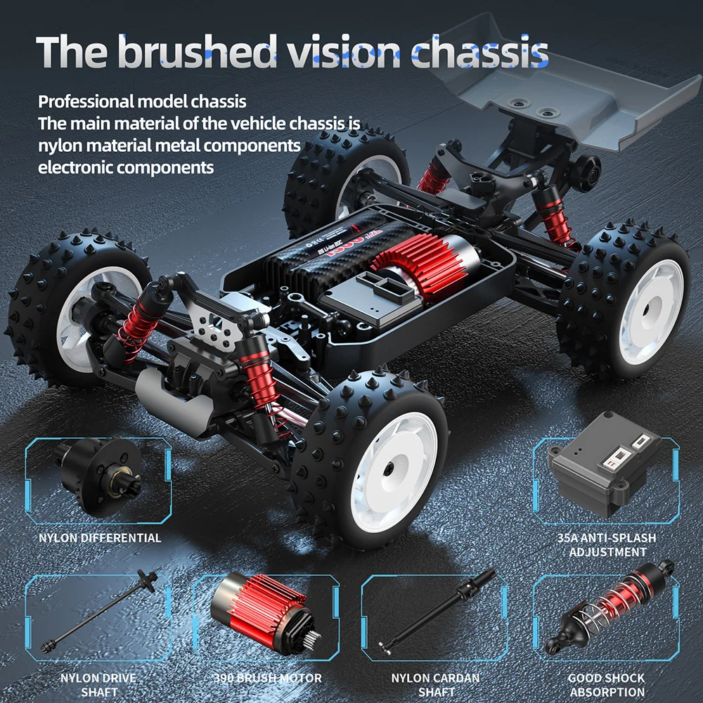 SMRC S911PRO 1:16 70KM/H or 50KM/H 4WD RC Car Remote Control Cars High Speed Drift Monster Truck for Kids VS Wltoys 144001 Toys 4