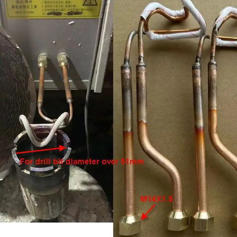 Opening U-Shaped Copper Induction Heating Coil Metalworking Welding Brazing Metalworking Heating Head for Industrial Use - Image 10