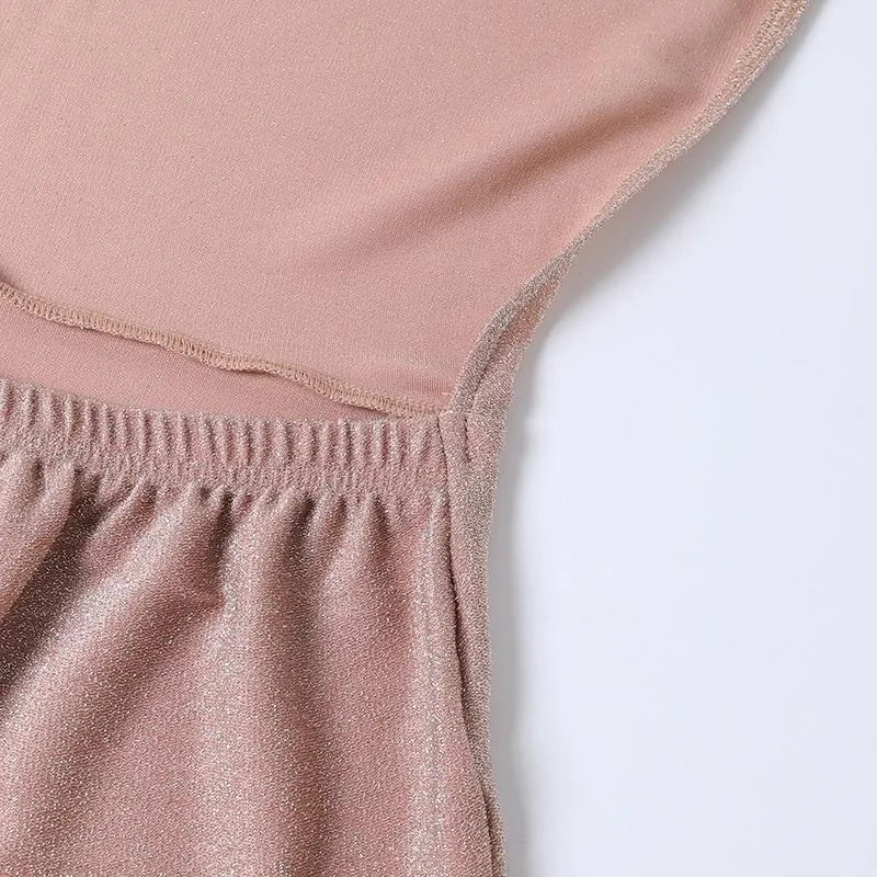 Women's Backless Halterneck Playsuits Sleeveless Bodysuits High Waist Wide Leg Split One-piece Suit Female Jumpsuit 5959