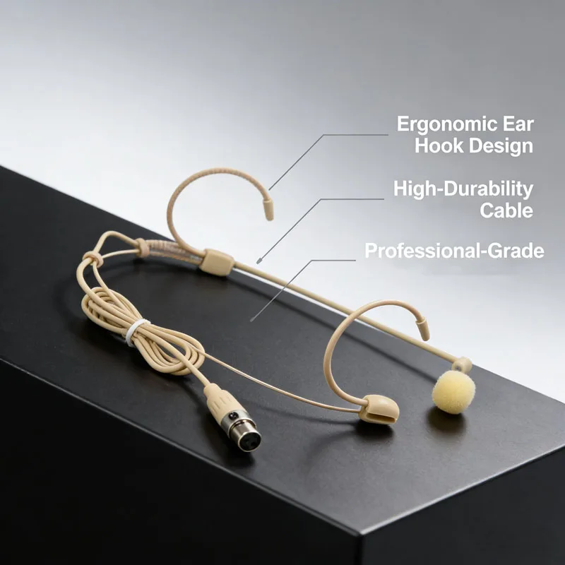 슈어, 젠하이저, AKG, 미프로용 슈퍼카로다이오드 마이크, 하이퍼디렉셔널 마이크, 노이즈 차단, 4핀, 3핀 XLR, 3.5mm 헤드 웨어링