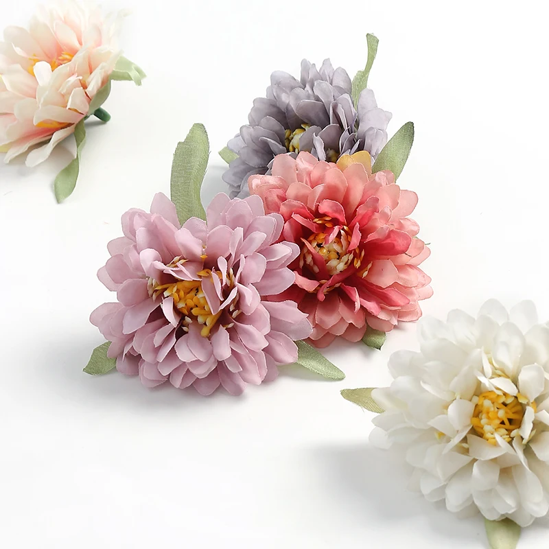 10/20pcs neue künstliche Blumen Köpfe für Wohnkultur Hochzeit Hochzeit Dekoration gefälschte Blumen DIY Handwerk Kranz Geschenke Zubehör – Detail 11