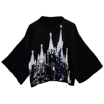 Harajuku Loose Sweater for Men and Women, Y2k Clothing, Hip-Hop Street Wear, Gothic Pullover, Fashionable and unisex Style, Wint 1