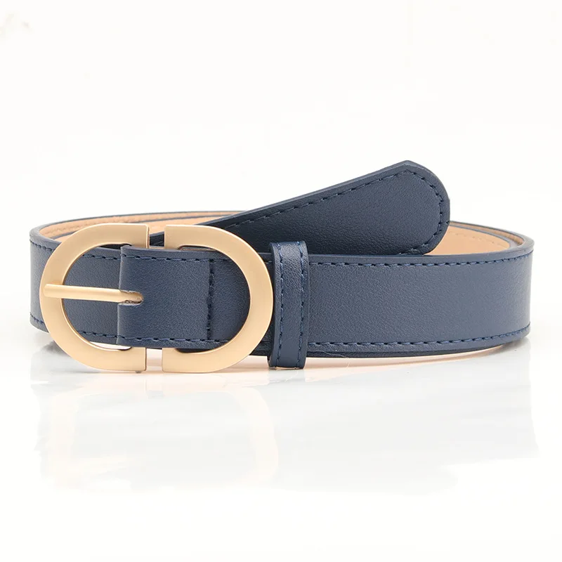 Chic Women's Fashion Belt with Metal Buckle - Available in Multiple Colors