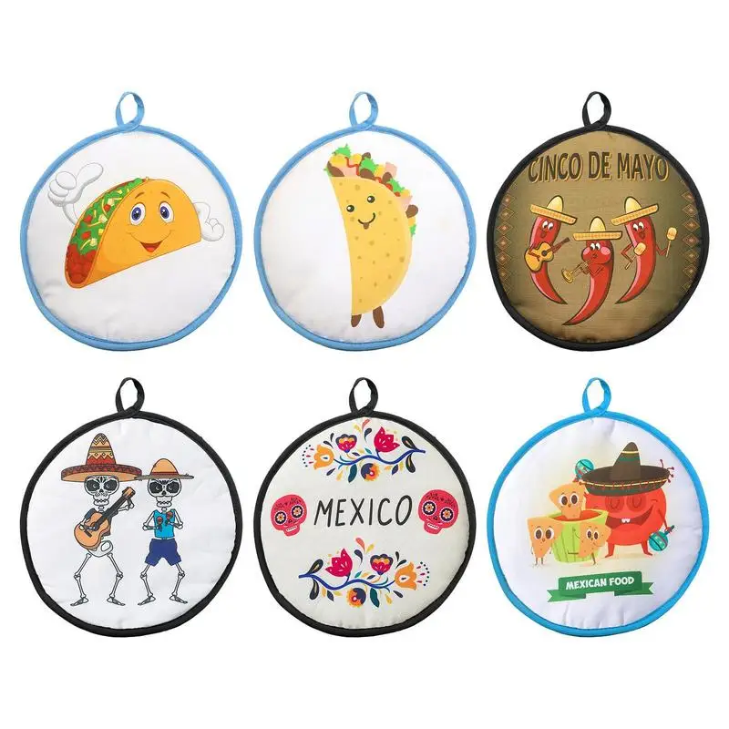 12 Pollici Resistente Al Calore Tortilla & Roti Warmer Pouch Pancake Heat Resistant Wraps Portable Taco Burrito Pouch Vassoi Per Il Riscaldamento Degl