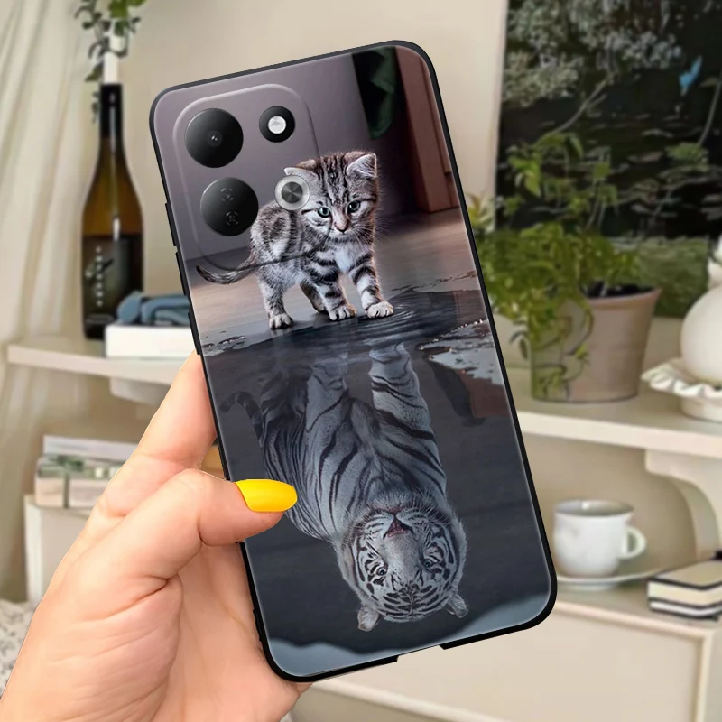 Luxury Silicone Printed Soft TPU Shockproof Bumper Phone Back Cover - Cute & Stylish Protective Case