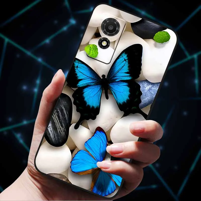 Artistic Cat Silicone Protective Phone Case - Stylish & Durable Bumper Protector