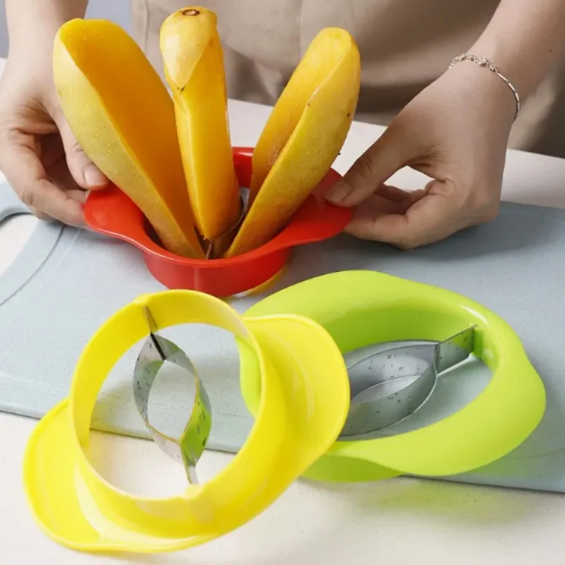 Fruit Cutter Stainless Steel Mango Slicer Cutter Mango Corer Knife