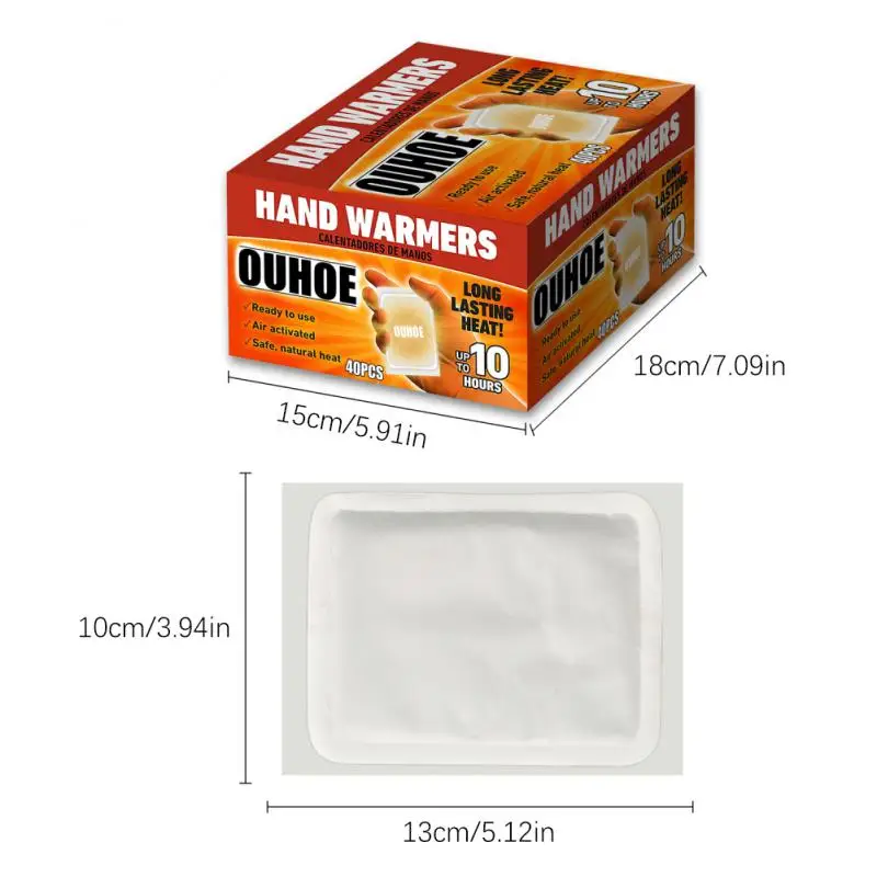 10-80PCS Warm Baby Stickers Long Lasting Disposable Heating Pack Body Warmer Patch Self-heating Warming Patches Hand Foot Warmer