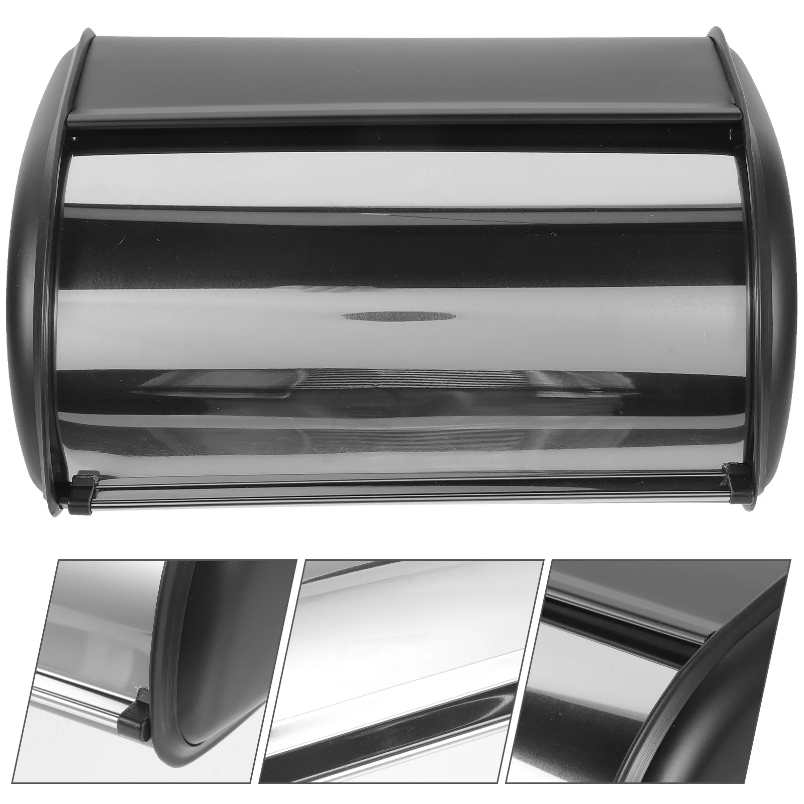 

Stainless Steel Bread Box Breadbox for Kitchen Countertop Holder Metal Storage Containers Pantry with Lid Holders